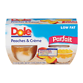 Dole Fruit Bowls Parfait Peaches & Creme 4.3 Oz Full-Size Picture